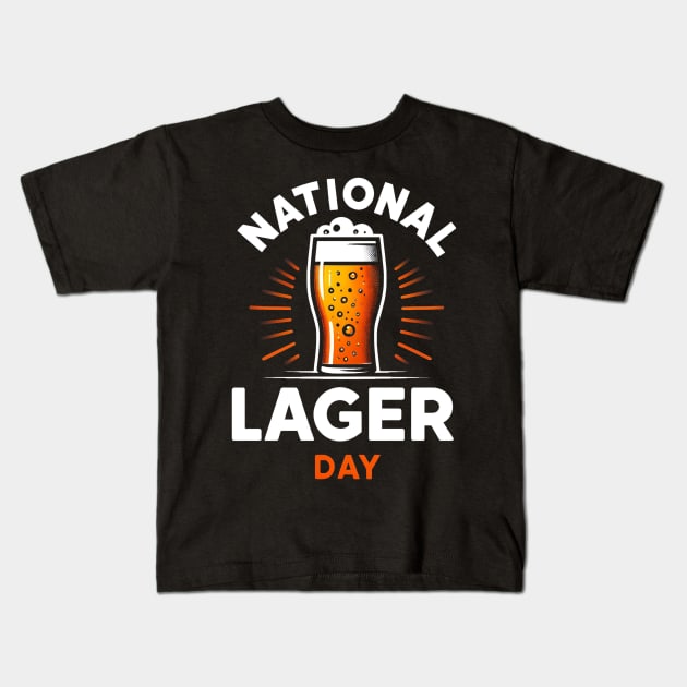 Cheers to Lager Day Kids T-Shirt by IkonLuminis